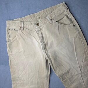 Polo Jeans Co. Carpenter Pants Men 32x32 Tan Cotton Utility Workwear Vintage
